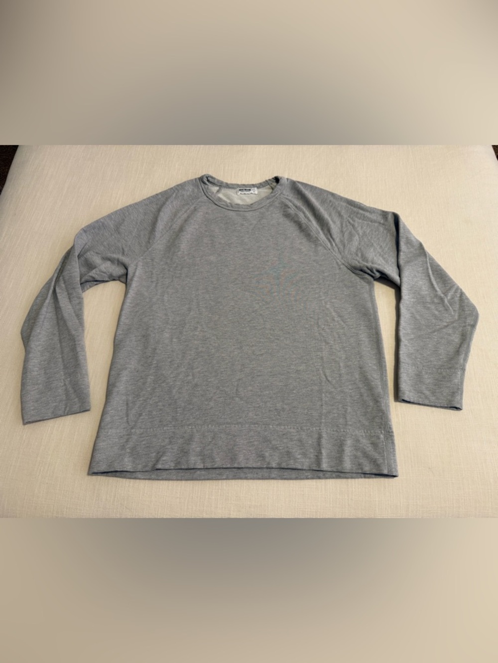 Buck Mason Sweatshirt Mens Large Gray Crewneck Pullover Cotton Made in USA